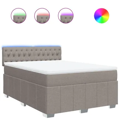 Obrázok produktu pre vidaXL Boxspring posteľ s matracom Taupe 160x200 cm Látka