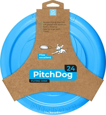 Image de Frisbee/Disque de lancer pour chiens Waudog 24 Cm, bleu