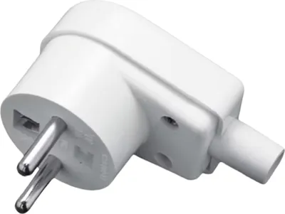 Obrázek produktu pro ELGOTECH úhlová zástrčka WT-20S 16A 230V bílá 1 ks