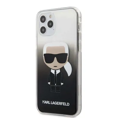 Obrázek produktu pro Karl Lagerfeld Iconik Gradient - pouzdro pro iPhone 12 / iPhone 12 Pro (černé)