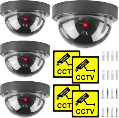 Productafbeelding van Dummy Dome Bewakingscamera met Knipperend LED Licht voor Binnen en Buiten
