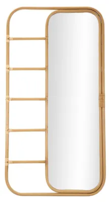 Produktbild von FURNLUX Bodenspiegel Panama Braun 78cm / Hauptfarbe: Braun / Abmessungen: 78 x 151 x 4 cm