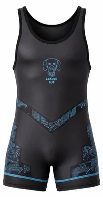 Image de LEADER ID Party Singlet Pup Black/Blue - 1x Taille S