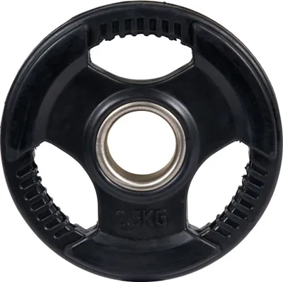 Produktbild von Sport-Thieme Hantelscheibe "Wettkampf", gummiert, 50 mm, 2,5 kg