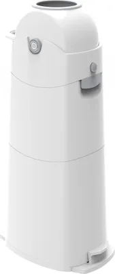 Immagine prodotto di Quax Secchio per pannolini, cestino per pannolini - Champ Silver Xlarge 75 St 92 cm