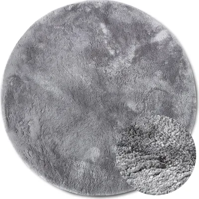 Produktbild von Elle Decoration Cosy Hochflor Teppich Calida Silber
