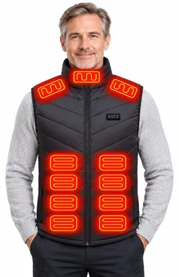Productafbeelding van Currero Verwarmde Bodywarmer Mannen Zwart XL