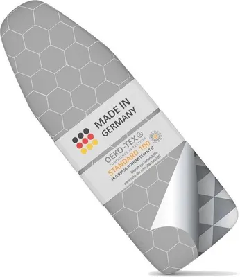 Productafbeelding van Famanu strijkplankhoes, 110 x 30 cm, met thermische warmtereflector - geschikt voor stoomstrijkijzers