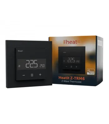 Immagine prodotto di Heatit Z-TRM6 Termostato Z-Wave nero opaco