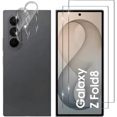 Produktbild von 2X Schutzglas für Samsung Galaxy Z Fold 8 Display Kamera Panzerfolie Screen 9H, KI-generiertes Bild