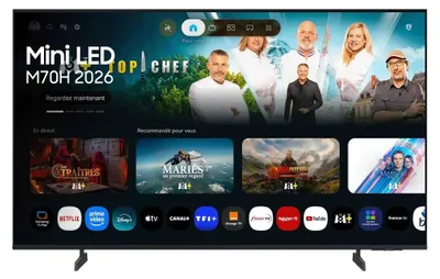 Produktbild von Samsung TU55M70HAUXXC, 139,7 cm (55"), 3840 x 2160 Pixel, LED, Smart-TV, WLAN, Schwarz