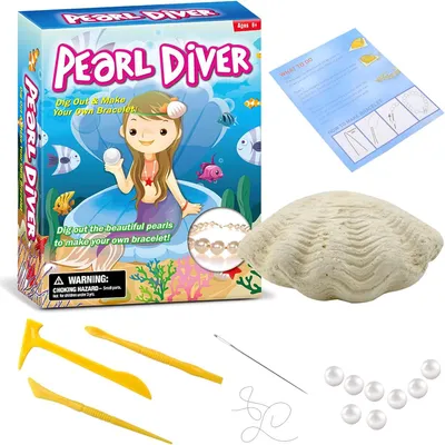 Produktbild von Pearl Diver – Perlen-Ausgrabungsset für Kinder | Kreatives Entdecker- und Bastelset