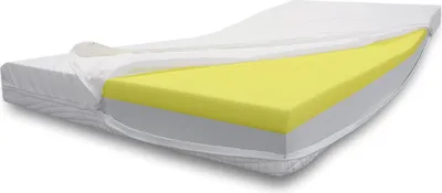 Produktbild von Alanpur® Viscosa Incontinenza Anti-Dekubitus (90 x 200 cm) Orthopädische Visco + Kaltschaummatratze Kern ca.10 + 4 cm mit gestrickten Aloe Vera (EC) / Wasserdichtem Bezug   Germany