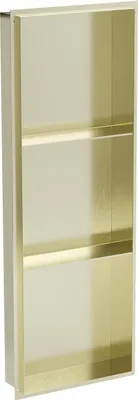 Produktbild von Mexen X-Wall-NR Nischenregal ohne Rahmen mit Ablage 90 x 30 cm, gebürstetes Gold - 1951903010S