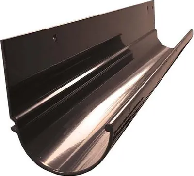 Produktbild von Renoplast Aluminium Dachrinnensystem R50, Halbrunde Dachrinnen 200 cm, Braun