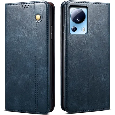 Immagine prodotto di Custodia per Xiaomi 13 Lite, portafoglio in pelle flip case con funzione stand blu