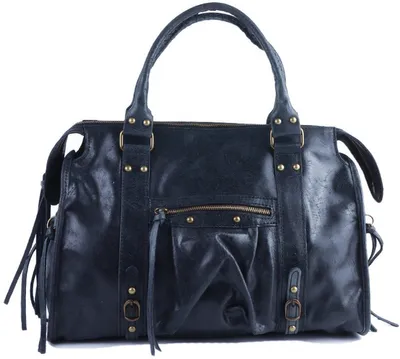 Productafbeelding van Giuliano lederen handtas Marisol - Dames - Italy - Donkerblauw