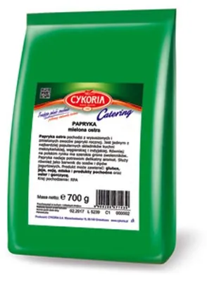 Zdjęcie produktu dla Papryka mielona Ostra CYKORIA 700g