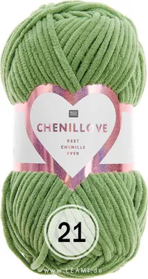 Produktbild von Creative Chenillove Rico Chenille (100g/110m) 21 grün