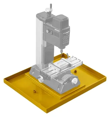 Produktbild von Späneauffangwanne (L x B x H 388 x 308 x 24 mm, Farbe Gelb, passend für MICRO-Fräse MF 70, Feinfräsen FF 230 und FF 250/BL)