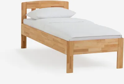 Produktbild von Dico Massivholz Einzelbett Komfortbett Seniorenbett 420.03, Kernbuche geölt