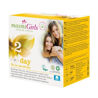 Produktbild von Masmi Girls Tageshandtücher aus Baumwolle Größe 2, 10 Stück