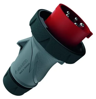 Productafbeelding van MENNEKES CEE-stekker PTX R, 16A, 5-polig, 6-uurs, 400V, IP69, artikelnummer 13643