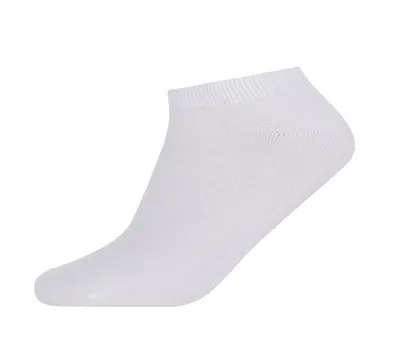 Produktbild von 3 Pack Herren Sneaker Bambus Socken Weiß 40-44 Viskose ohne Naht A-07