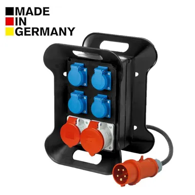Produktbild von Tragbarer Stromverteiler Landshut 4x Schuko + 2x CEE 16A, WG45492