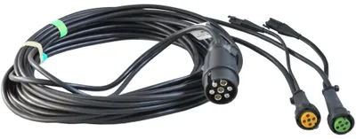 Zdjęcie produktu dla Aspöck - Kabel do przyczepy, 7 metrów - wtyk 7-pinowy z odgałęzieniem - wtyk 2-pinowy