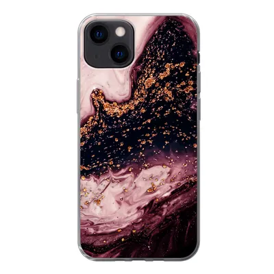 Produktbild von MuchoWow® Handyhülle Schutzhülle Hülle für iPhone 13 Marmor - Natursteine - Mineralien Silikon Softcase Handy Hülle - Karteninhaber
