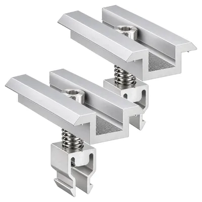 Produktbild von 2 Stück Mittelklemme Klickfix silber für Solarmodule 30-40mm