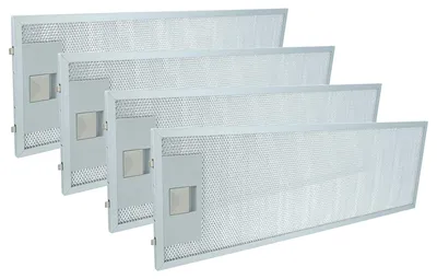 Produktbild von vhbw 4x Filter kompatibel mit AEG DF6260ML/1, DF6160-ML, DF6160-ML/A, CHDF6260ML/GB, 942122730, DF6260-ML Dunstabzugshaube, Kunststoff, Metall