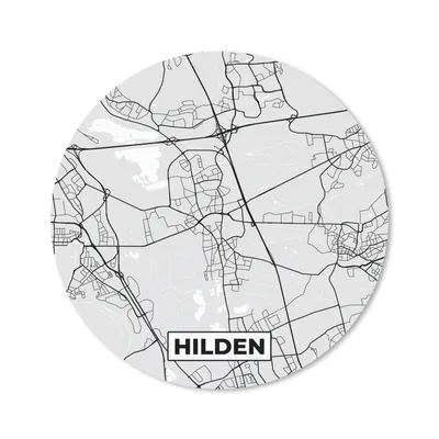 Produktbild von MuchoWow® Mauspad Mousepad Stadtplan - Hilden - Karte - Deutschland 20x20 cm - Mousepads - Maus Mat - Pad - Mausunterlage - Schreibtischmatte