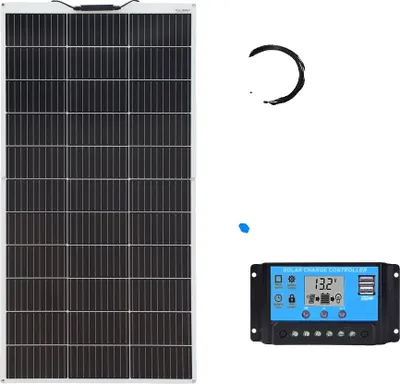 Obrázek produktu pro Flexibilní solární panel, vysoká účinnost, univerzální kompatibilita, 12V 120W solární sada