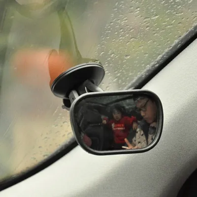 Image de Miroir de visualisation du siège arrière de sécurité pour enfant avec ventouse pour voiture