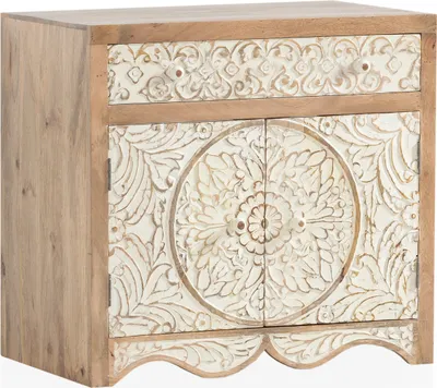 Produktbild von Waschtisch Delhi 80cm aus hellem Mangoholz