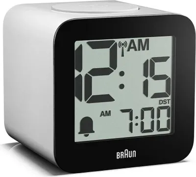 Obrázok produktu pre Braun - BC25WP-DCF - Budík - Rádio - Digitálny - biely