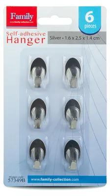 Image de Crochets adhésifs - en acier inoxydable - 6 pièces par paquet, Image générée par une IA