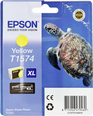 Image de Epson T1574 - 25.9 ml - jaune - original - sous blister - cartouche d'encre