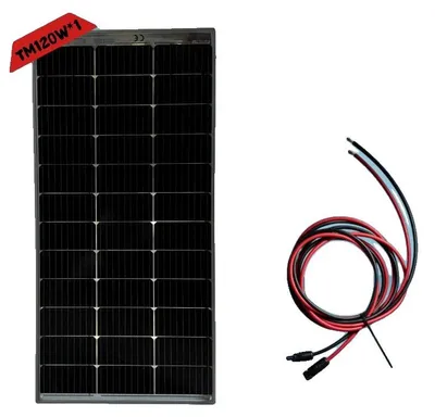 Obrázok produktu pre Solárny panel, vysoká účinnosť, dlhá životnosť, 1 kus, 120 W, kábel