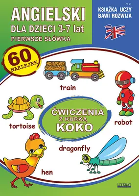 Immagine prodotto di Inglese per bambini 24 Primo vocabolario 3-7 anni Esercizi con la gallina Koko