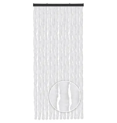 Image de Rideau en velours 56x185 bandes unies blanc