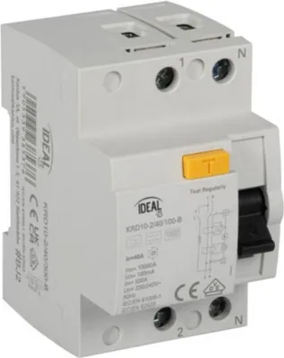 Produktbild von KRD10 2P 25A 30mA B Idealer Differenzialschutzschalter