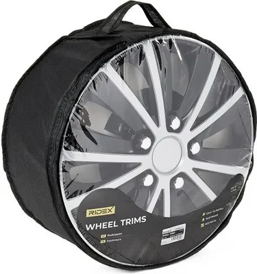 Produktbild von 14" Zoll Radkappe Silber Schwarz Radzierblende Radblende 100009A0031 RIDEX