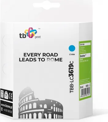Image de TB Print TBB-LC3619C cartouche d'encre 1 pièce(s) Compatible Cyan