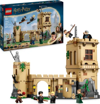 Zdjęcie produktu dla LEGO Harry Potter Zamek Hogwart: lekcja latania na miotle, Zabawka dla Dziecka do Zbudowania, Zestaw Modułowy dla 9-latka z 6 Minifigurkami i Salą Zajęć z Transmutacji, Pomysł na Prezent, 76447