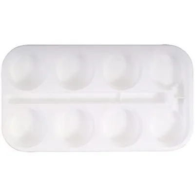 Produktbild von Eberhard Faber 577000 - Farbkasten leer, passend für 8 Farbtabletten Durchmesser 44 mm, auch als Mischpalette geeignet