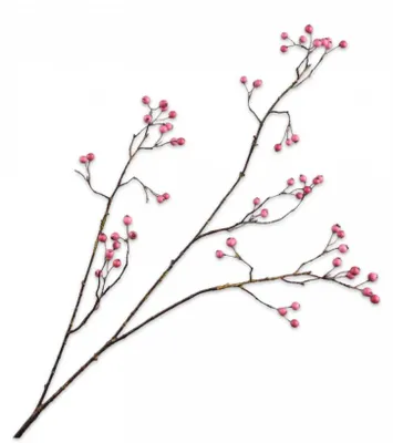 Produktbild von Silk-ka Kunstblume-Seidenblume-Künstlicher Zweig Beerenzweig Rosa 94 cm