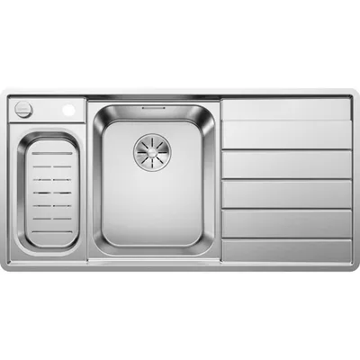 Immagine prodotto di Blanco Axis III 6 S-IF lavello 1000 x 510 mm acciaio inox satinato 522105 1 lavello Con scolapiatti Vasca a sinistra Con scolapiatti Aspetto da incasso